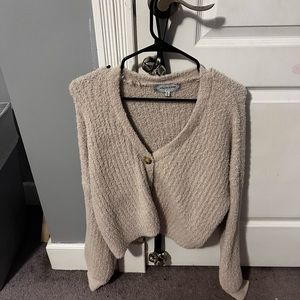 light sweater, tan, soft